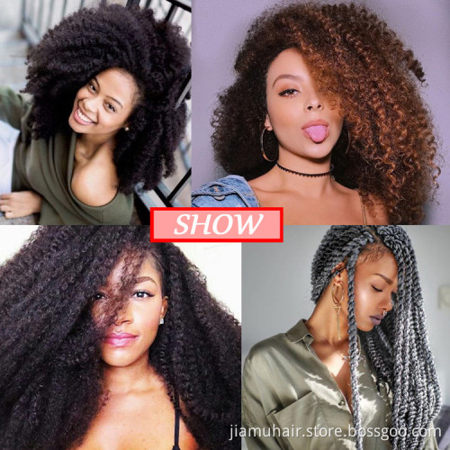 Ombre Color Marley Braids Hair Crochet 18 inch Afro Kinky Curly Synthetic Braiding Hair Crochet Twist Braids